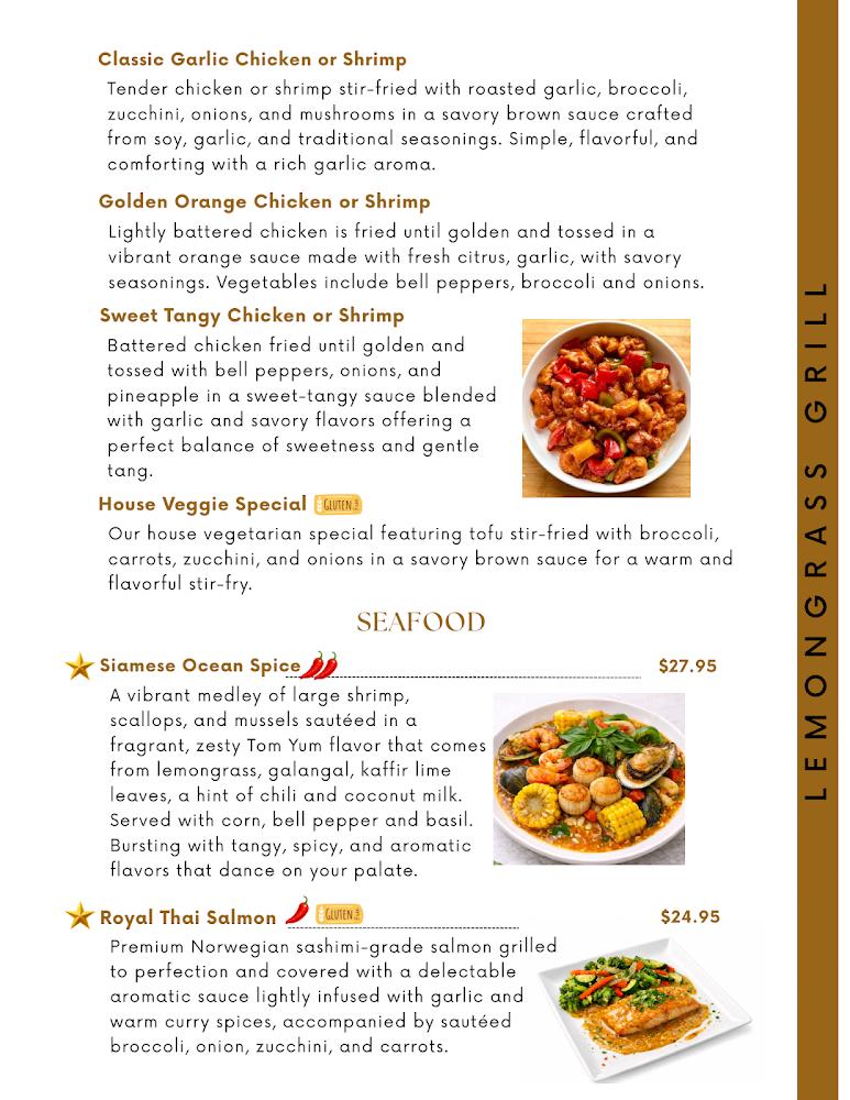 Lemongrass Grill Thai Restaurant and Bar Menu image 3